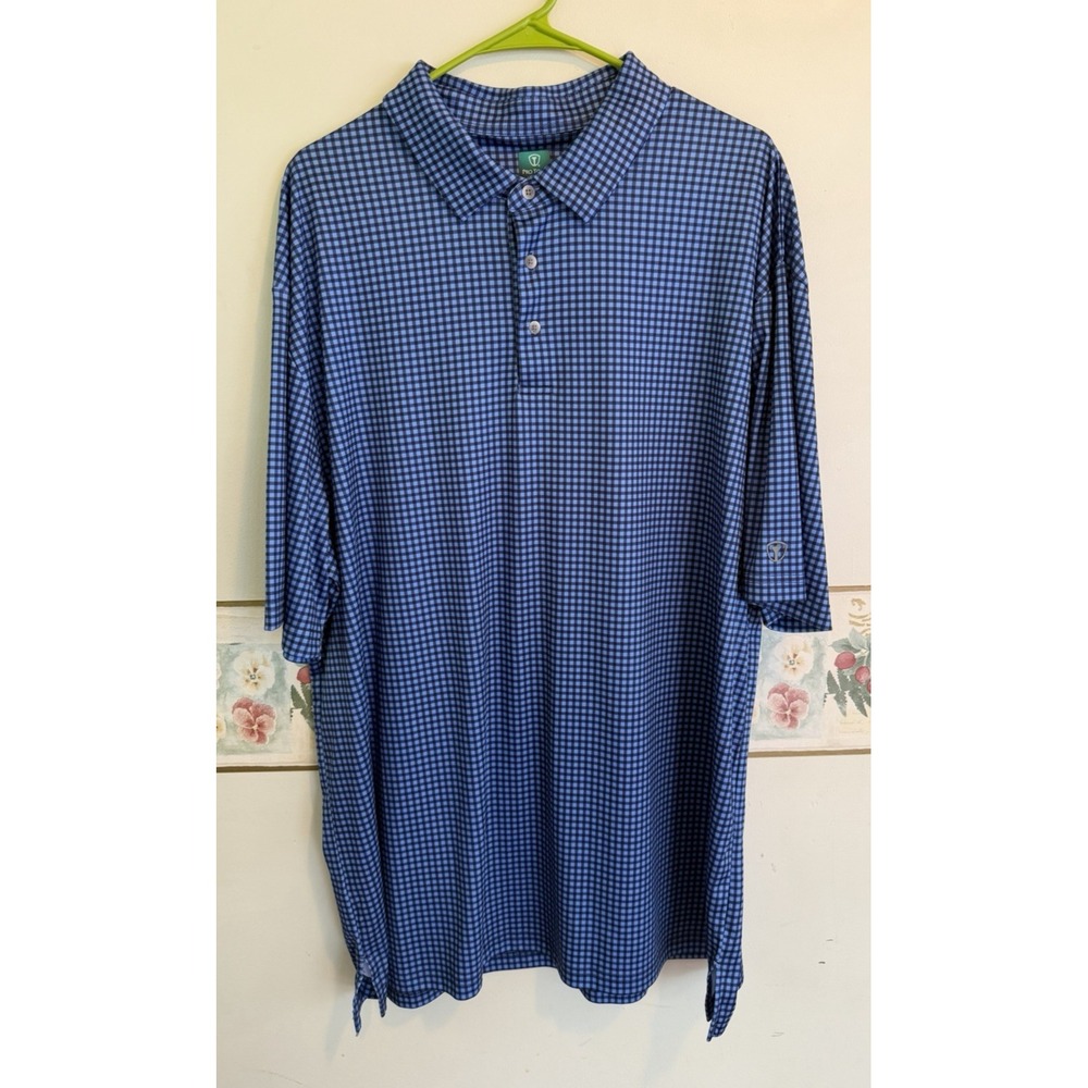 PGA Tour Performance Polo Shirt Mens 2XLT Moisture Wicking Sun Protection Stetch